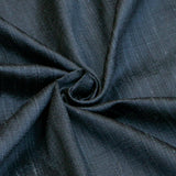 Midnight Blue Silk Dupioni Curtain Panels