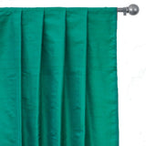 Emerald Green Silk Dupioni Curtain Panels