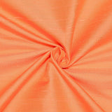 Peach Orange Silk Dupioni Curtain Panels