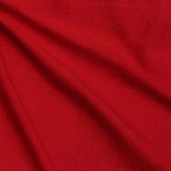 Red Cotton Linen Fabric