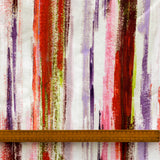 Colorful Stripes Printed Cotton Curtain Panels