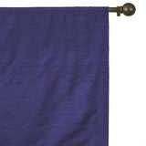 Dark Blue Silk Dupioni Curtain Panels