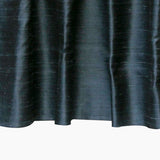 Midnight Blue Silk Dupioni Curtain Panels