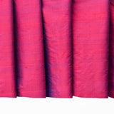 Red And Ink Blue Silk Dupioni Curtain Panels