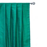 Emerald Green Silk Dupioni Curtain Panels