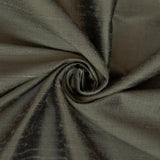 Taupe Green Pure Silk Dupioni Curtain Panels