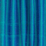 Blue And Turquoise Silk Dupioni Curtain Panels
