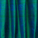 Peacock Pure Silk Dupioni Curtain Panels