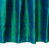 Peacock Pure Silk Dupioni Curtain Panels
