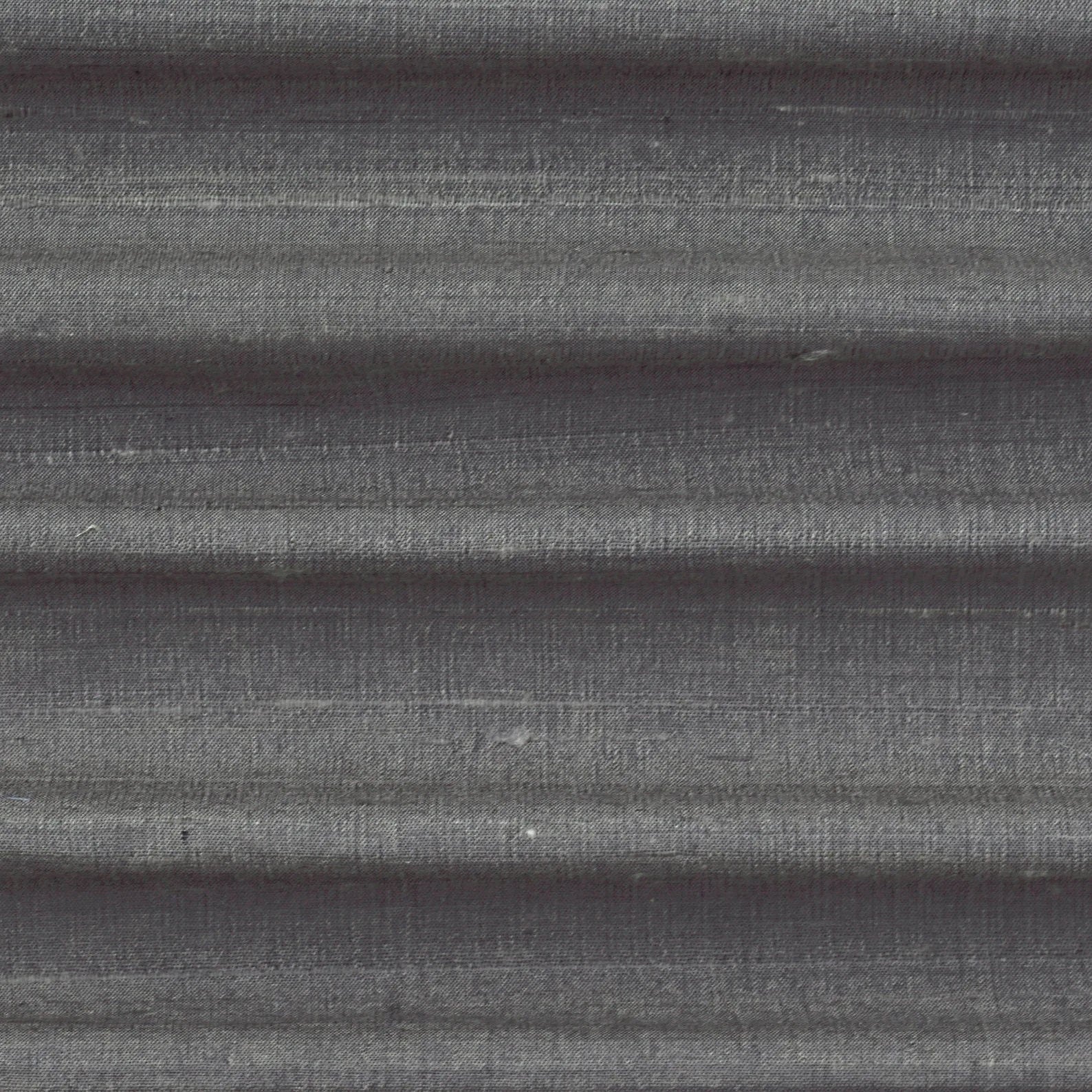 Charcoal Gray Pure Silk Dupioni Curtain Panels