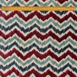 Teal And Burgundy Velvet Fabric By The Metre