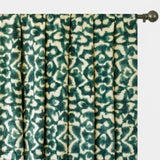Green And Ivory Velvet Fabric By The Metre