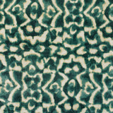 Green And Ivory Velvet Fabric By The Metre