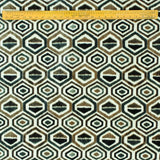 Bottle Green Geometric Digital Printed Velvet Curtain Panels