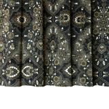 Arabic Black Abstract Digital Printed Velvet Curtain Panels
