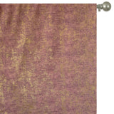 Brick Red Foil Printed Velvet Textured Curtain Panels