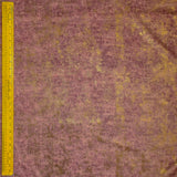 Brick Red Foil Printed Velvet Textured Curtain Panels