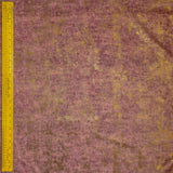 Brick Red Foil Velvet Fabric By The Metre