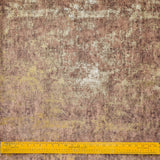 Brown Gold Foil Printed Velvet Textured Curtain Panels