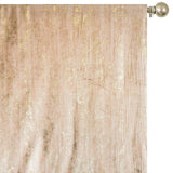Cream Gold Foil Printed Velvet Textured Curtain Panels