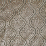 Pearl Beige Damask Jacquard Velvet Curtain Panels