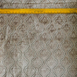 Pearl Beige Damask Jacquard Velvet Curtain Panels