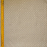 Beige Diamonds Geometric Viscose Embroidered Curtain Panels