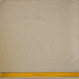 Beige Diamonds Geometric Viscose Embroidered Curtain Panels