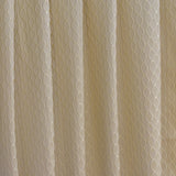 Beige Diamonds Geometric Viscose Embroidered Curtain Panels