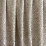 Pearl Beige Floral Polyester Viscose Woven Curtain Panels