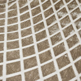 Geometric Diamonds Beige Jacquard Cut Velvet Curtain Panels