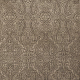 Beige Damask With Copper Lurex Zari Woven Curtain Panels