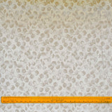 Beige Petals Jacquard Weave Curtain Panels