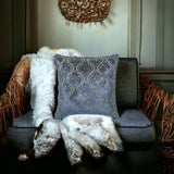 Velvet Majestic Blue - Blue Velvet Throw Cushion Cover