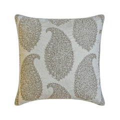 Paisley Silver Queen Throw Cushion Cover