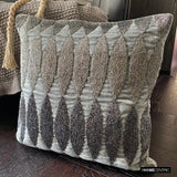 Velvet Bedecked - Gray Velvet Throw Cushion Cover