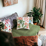 Radiant Parrots - Black Velvet Throw Cushion Cover