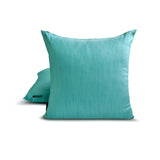 Aqua Luxury - Aqua Art Silk Throw Cushion Cover Pack of 2