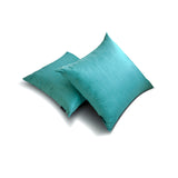 Aqua Luxury - Aqua Art Silk Throw Cushion Cover Pack of 2