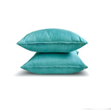Aqua Luxury - Aqua Art Silk Throw Cushion Cover Pack of 2
