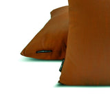 Rust Green Luxury - Rust & Green Art Silk Throw Cushion Cover Pack of 2