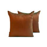 Rust Green Luxury Throw Cushion Cover