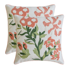 Radiant Parrots - Black Velvet Throw Cushion Cover