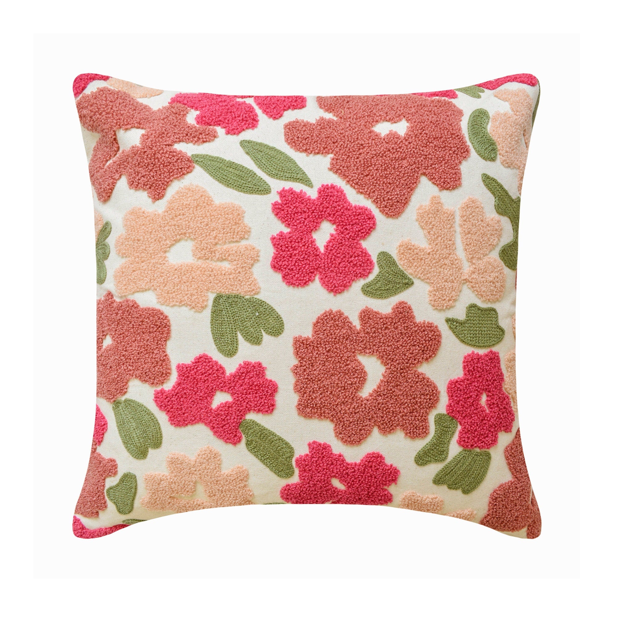Pink Peony Throw Cushion Cover