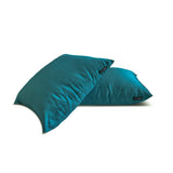 Teal Blue Luxury - Teal Blue Art Silk Throw Cushion Cover Pack of 2