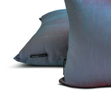 Blue & Red Luxury - Blue & Red Art Silk Throw Cushion Cover Pack of 2