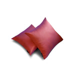 Rust & Purple Luxury - Rust & Purple Art Silk Throw Cushion Cover Pack of 2
