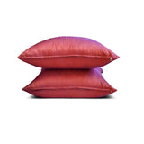 Rust & Purple Luxury - Rust & Purple Art Silk Throw Cushion Cover Pack of 2
