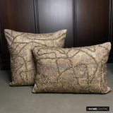 Old World Gold - Gold Jacquard Throw Cushion Cover