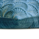 Enchanted Teal - Teal Velvet Throw Cushion Cover